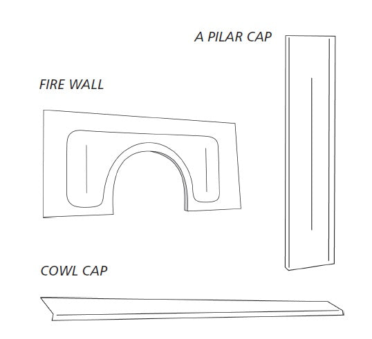 Intermediate chassis aluminum firewall
