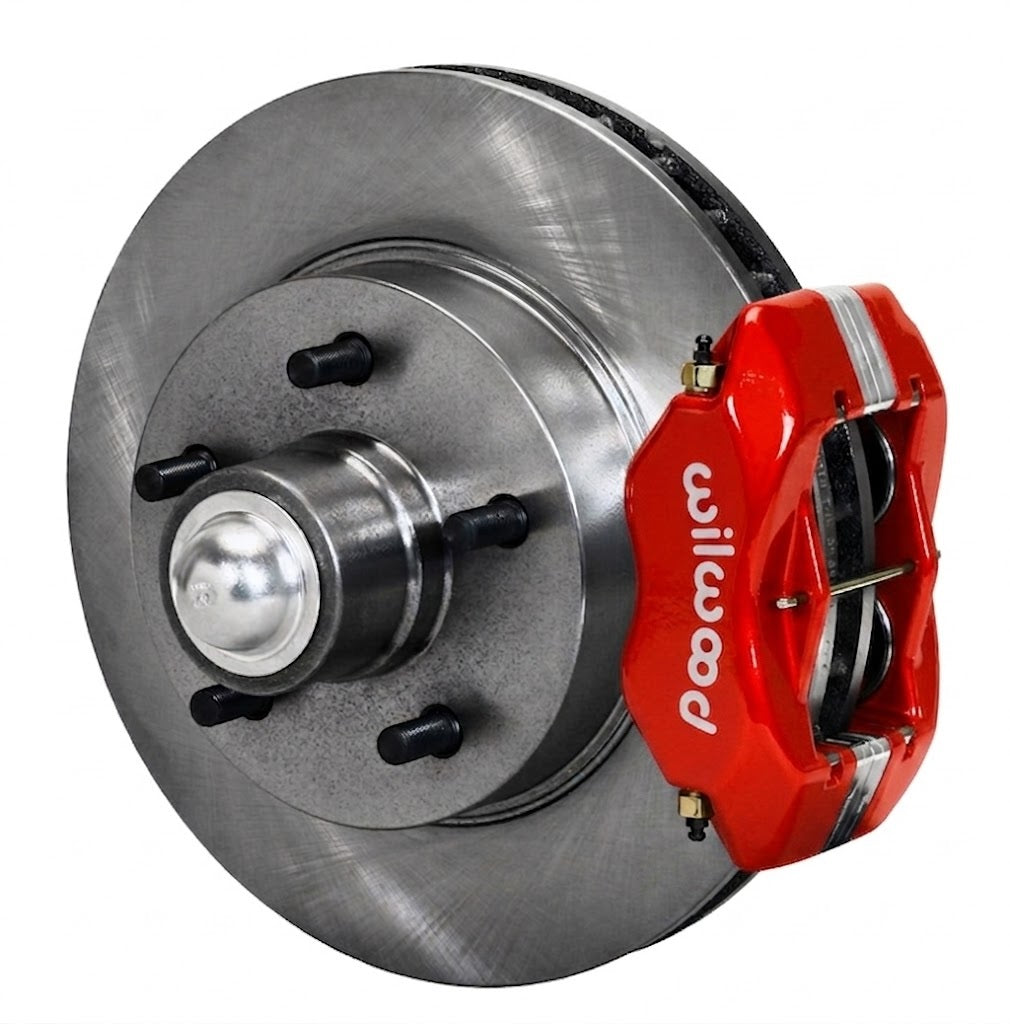 11" Iron Rotors, Wilwood 4 Piston Red Calipers, Ford Bolt Pattern