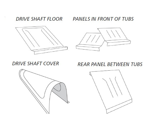 Pro Street between tubs aluminum floor