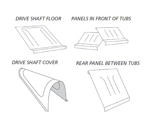 Pro Street between tubs aluminum floor
