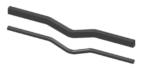 1 5/8 in mild steel 3 in dropped crossmember