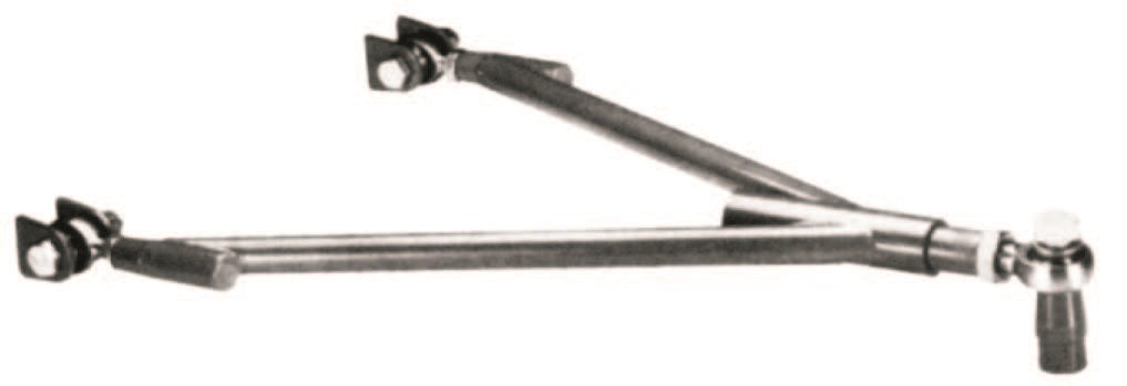 Mild steel wishbone housing locator